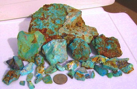 Nevada turquoise rough
